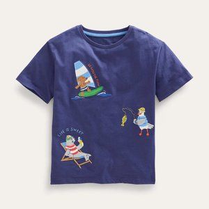 NWT Mini Boden Mini Fun Applique T-shirt